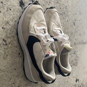 Nike Women’s Beige and Black Sneakers